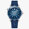 Uhr mit Keramiklünette, Sommerblau, Rologio Blau, 42 mm, Herrenuhren, automatisches mechanisches Uhrwerk, Armbanduhren, Rologio Keramik, Automatik, Luxus, Armbanduhr