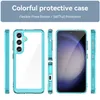 Przezroczysty akrylowy twardy telefon do Samsung Galaxy S24 Ultra S24Ultra S24plus Candy Color TPU Bumper Rugged Shockproof Tylna Shell