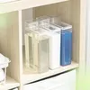 Storage Bottles Laundry Powder Container Detergent Bin Dispenser For Liquid Fabric Softener Organizer With Measuring Lid