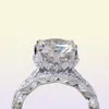 Винтажное обручальное кольцо 2018 года для женщин 3CT Analog Diamond CZ 925 Sterling Silver Women039S Кольцевой кольцо156411255376171681506