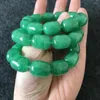 Strand Green Jade Bangle Borded Bracelet Bracelets Jóias para mulheres