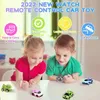 Electric/RC Car Children Boys Gift Cartoon Mini RC Remote Control Car Watch Toys Electric Wrist Rechargeable Wrist Racing car Watch For Girls 231115