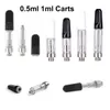 Ultra-Low Price Warehouse Atomizers Ceramic Coil Vape Patrones Tom Oil Tank 510 Tråd tjock oljepatron Glas Tank Vape Pen i lager