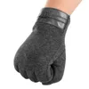 Fingerlösa handskar vbiger vinter varm pekskärm casual vantar för män kvinnor