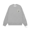 Amihoodie Unisex Amisdesigner Heren Parijs Frankrijk Mode A Heart Pattern Ronde hals Hoodies Knitwear Sweatshirts Luxe A-lijn Rode Hoodie Jumper Kpms 9264