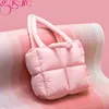 Sacos de noite Gusure Inverno Mulheres Espaço Bolsa de Algodão e Bolsa Casual Senhoras Ombro Moda Puffy Down Shopper Bolsas Sac 231115