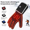 Hand Foot Warmer Winter Men Gloves With Heat Rays Women Electric Heated Liners For Cycles Ski Hiking Thermal Hand Warmer Rechargeable Battery 231116