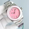 Relógio feminino automático mecânico designer relógios à prova dwaterproof água rosa senhora relógio de pulso 40mm montre de luxo