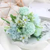 Decorative Flowers Wedding Flower Single Bundle Rose Embroidery Handheld Artificial Living Room Decoration Silk