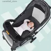 Poussettes # Bébé chariot assis et couché léger pliable bidirectionnel bébé poussette absorbant les chocs Simple nouveau-né bébé voiture haute vue poussette Q231116