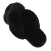 Slippers winter plush cross-strap cotton indoor warm plus plush slippers for women high and low imitation rabbit fur