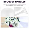 Decorative Flowers Bouquet Holder Wedding Bride Flower Floral Handle Bridal Bouquets Foam Holders Handles Arrangement Foams Diy Silk Decor