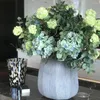 Decoratieve bloemen 1 pc 60 cm kunstmatige hortensia zijden nep tak voor doe -het -zelf vaas bruids bouqeut home bruiloft banket middelpunt decoratie