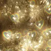 Lunettes de soleil Love Heart Shaped Effects Lunettes Regardez les lumières changer en image la nuit Diffraction Femmes Décoratives EyeweaSunglasses