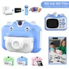 Speelgoedcamera's kinderen instant print camera thermische afdrukcamera voor kinderen 1080p HD video digitale po camera speelgoed TOY Girls Birthday Gift 230414