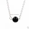 Pendentif Colliers Mode 6mm 8mm 10mm Collier en pierre de lave naturelle Collier volcanique Rock Aromathérapie Diffuseur d'huile essentielle pour femmes Bijoux Dh0AT