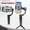 Estabilizadores para Twitter Facebook Ins Estabilizador de cardán portátil Grabación de video Estabilizador de 3 ejes Gimbal para iPhone Gimbal Smartphone Q231116