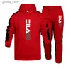 Trainingspakken voor heren 2023 Hot Sale Trainingspak voor heren, sweatshirts met capuchon en joggingbroeken van hoge kwaliteit Gym-outfits Herfst Winter Casual Sport-set met capuchon Q231117