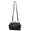 Bolsas de noche 2023 Bolsos para mujeres Diseñador de lujo Skull Tote Bag Calidad PU Cuero Crossbody Remache Boston Hombro