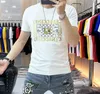 Men's T-Shirts Luxury Mens Designer Summer New European Station Short Sleeve T-shirt Men's Slim Fit Fashion Silk Cotton Half Sleeve Round Neck Underlay Top M-7XL