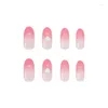 False Nails False Nails 24Pcs With A Pattern Peach Heart Wear Finished Nail Tablet Removable Manicure Beautif Drop Delivery Health Bea Dhayk