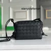 Ladies' Luxury Handbag Woven Women New Hand Sheepskin Small Square Underarm Single Shoulder Botega Bvs Camera Bag Business Y13B8