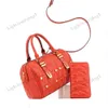 2 Piece Set Designer Shoulder Crossbody Bag Rivet Handbag With Small Wallet Fashion Women V Letter Leather Pillow Pack Classic Bead Pillow Bag Shopping Bag 231116