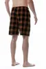 卸売メンズファッションホームパジャマパンツ膝の長さパンツフランネル格子縞のショーツ