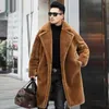 Jaquetas masculinas Parkas de pele quente jaqueta longa masculina jaqueta de inverno homens desgaste de neve casaco de inverno roupas masculinas engrossar jaquetas de lã quente 231115