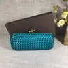 9A Borse da sera Borse da sera Fashion party Pochette Pelle di serpente intrecciata in pelle placcata oro Patchwork di seta per cellulare Cosmetici Portafoglio può essere caricato