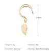 Dangle Earrings & Chandelier KaiMin 2023 Ear Cuff Gold Leaves Non-Piercing Clips Fake Cartilage Earring Jewelry For Women Men Wholesale