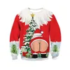 Mens Sweaters Unisex Ugly Christmas Sweater 3D Print Fun Pull Jump Top Suitable for Holiday Party Hoodie 231115