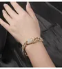 Hip Hop Fashion Out Fashion Bracelets High Gold Cuban Link -Kette Miami Tennis Armband Hip Hop Jewelry2053