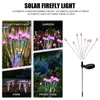 Solar Garden Light 10 LED Marokańskie strażackie paski do wiatru Sways Pathway Lights Lights Wodoodporne dekoracyjne