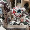 Oreiller Goth esthétique globe oculaire jeter décoration de la maison rétro pour Halloween vacances chambre