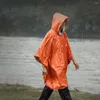 레이싱 재킷 내구성이 뛰어난 품질의 비옷 빗물 우주 야외 PE 휴대용 햇빛 반사 오렌지 사일프 130x100cm 사이클링