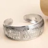 Bangle gouden kleur verzilverde antieke bronzen metalen olifant open voor vrouwen vintage gesneden manchet brede armband sieraden cadeau