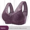 Reggiseni Coppe in cotone morbido prima della cerniera In biancheria intima per anziani Donne traspiranti senza anello in acciaio Canotta in pizzo Reggiseno di grandi dimensioni 231115