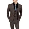 Männer Anzüge Blazer Mode Business Plaid Gestreiften Anzug 3 Stück Männer Kleidung 2023 Stil Hochzeit Party Kleid Homme Größe 5XLS 231116