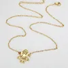 Pendentif Colliers Belle évider Design Noël Père Noël Chaîne de cou pour femme One Piece Collier en acier inoxydable Accessoires Bijoux