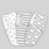 Koce Baby Cotton Swaddle For Boy Girl 3 Opakowanie Zestaw Born Regulowane Spiaddles Sleep Sack 0-6 miesięcy poniżej 80 cm