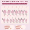 False Nails French Tip Press On Short Fake Glue For Party Natural White Tips Stick 150pc