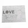 A4 Sublimation Blank Puzzle Favor Creative Love 47 Pieces MDF Heat Transfer Jigsaw Toy DIY Valentine's Day Gift BJ