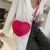 Вечерние сумки 2023 Crossbody кожи милое персиковое сердце