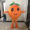Halloween Orange Fruit Mascot Costume Cartoon Anime Postacie Unisex Dorośli rozmiar świątecznej imprezy na zewnątrz strój reklamowy