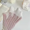 Women Socks Two Toes Candy Colors Cotton Breathable Loose Long Japanese Fashion Solid Color Girls Black White