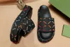 Women Slipper Fashion haftowane płótno designerskie slajdy ślizganie się grube podeszwy kapcie dziewczyny luksusowe płótno sandały platformowe duże rozmiar 35-42