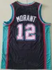 Stitched City Basketball Ja Morant Jerseys Heren 12 Desmond Bane 22 Derrick Rose 23 Ademend Voor sportfans Teamkleur Marineblauw Wit Zwart Groen Statement Icoon