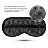 Sleep Masks Eye Care Tourmaline Far Infrared Ray Massager Pain Fatigue Relief Deep Mask Shade Magnetic Blindfold Cover 231116