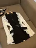 Женские костюмы Блейзеры HIGH STREET est Модельерская куртка Женский стильный кружевной блейзер в стиле пэчворк с цветными блоками 231115